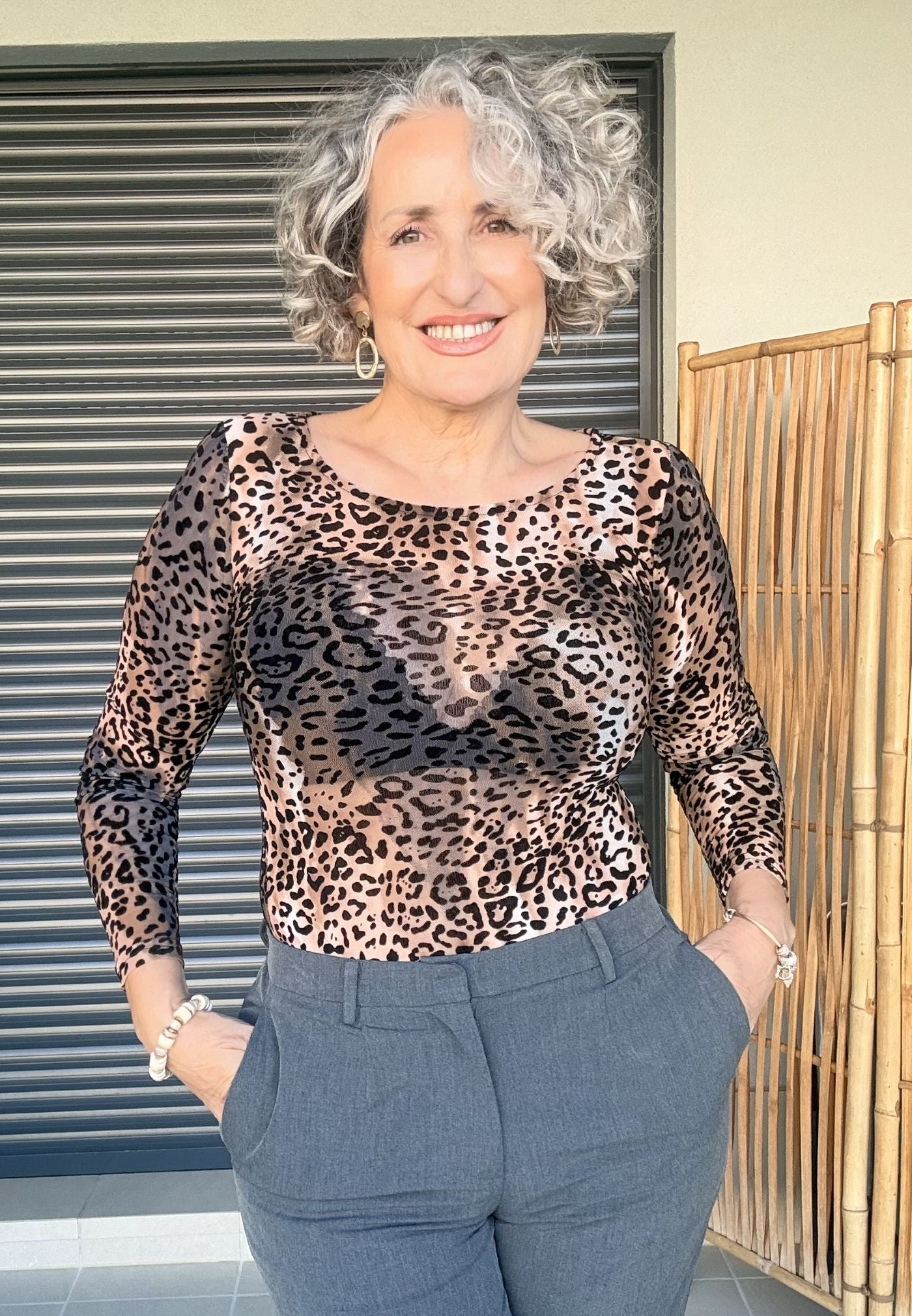 Body Animal Print Semitransparente en Tallas S/M y L/XL