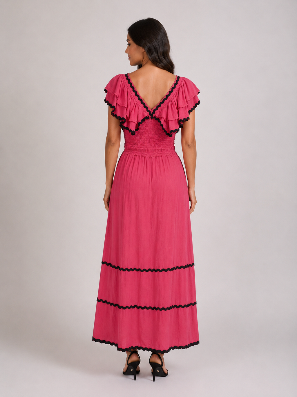 Conjunto Falda y Blusa Rojo Tostado