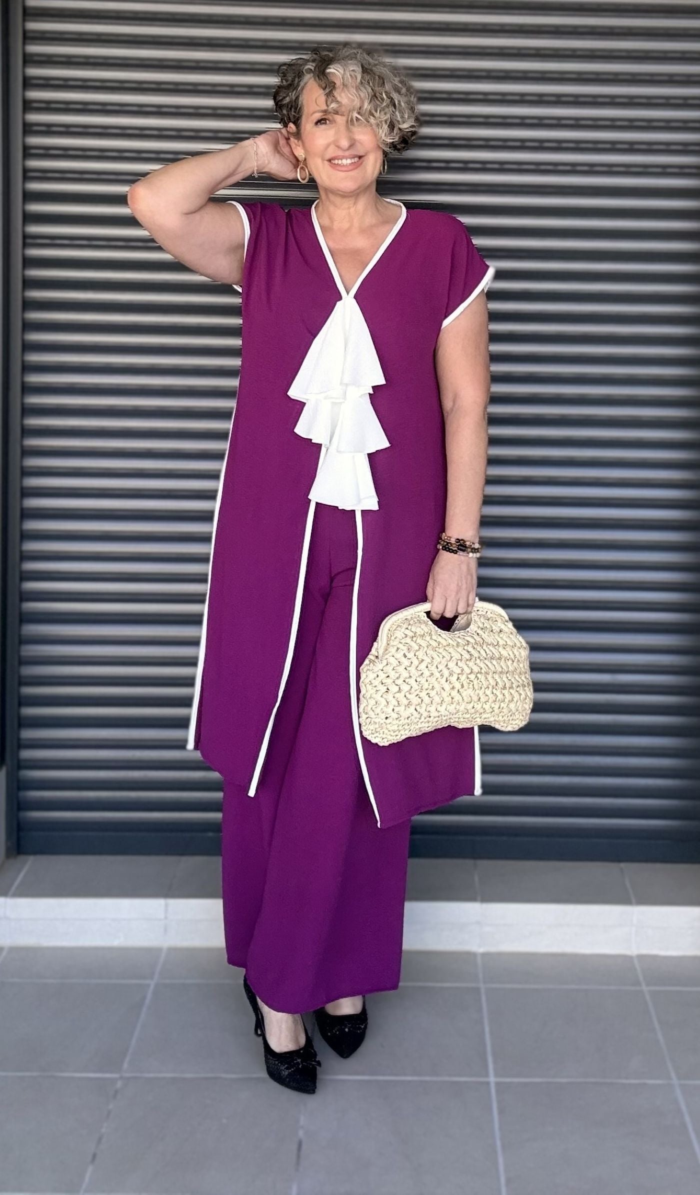 Conjunto Palazzo Bugambilla con Detalles Blancos