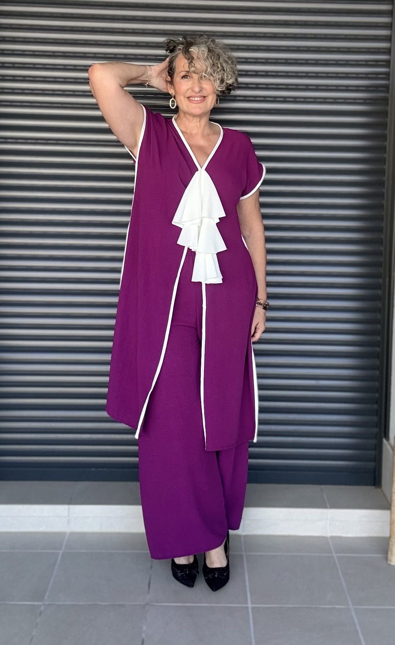 Conjunto Palazzo Bugambilla con Detalles Blancos