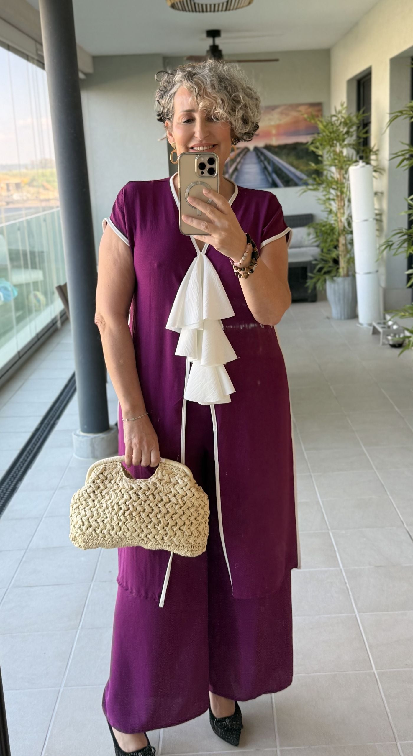 Conjunto Palazzo Bugambilla con Detalles Blancos