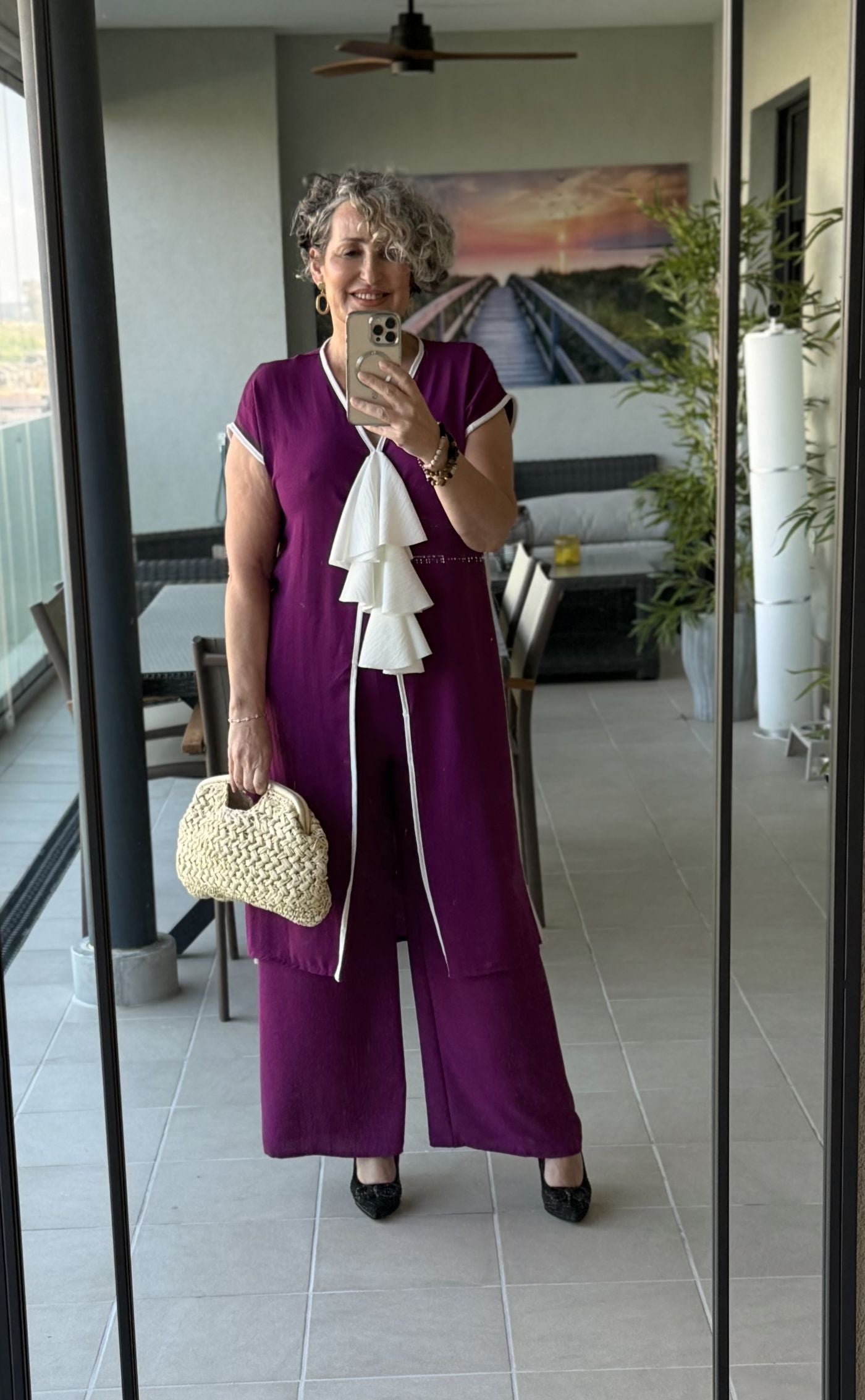 Conjunto Palazzo Bugambilla con Detalles Blancos