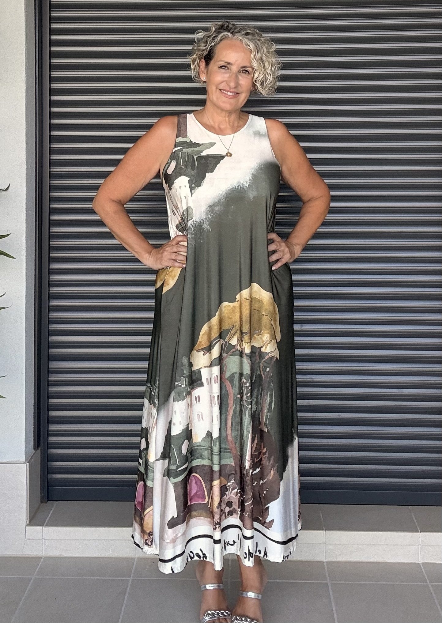 Vestido Midi de Punto de Seda