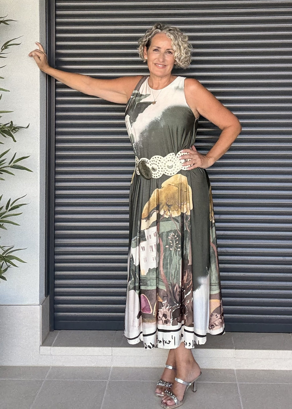 Vestido Midi de Punto de Seda