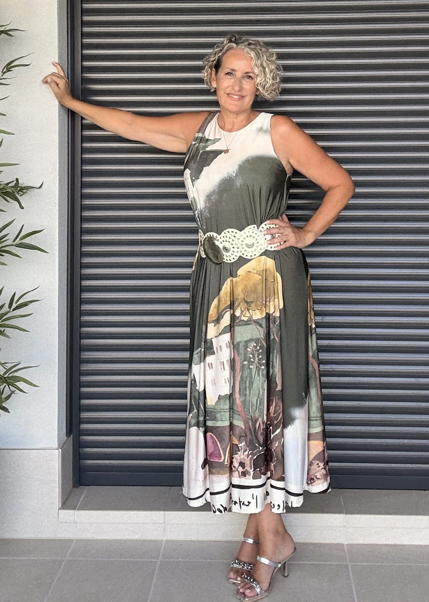 Vestido Midi de Punto de Seda