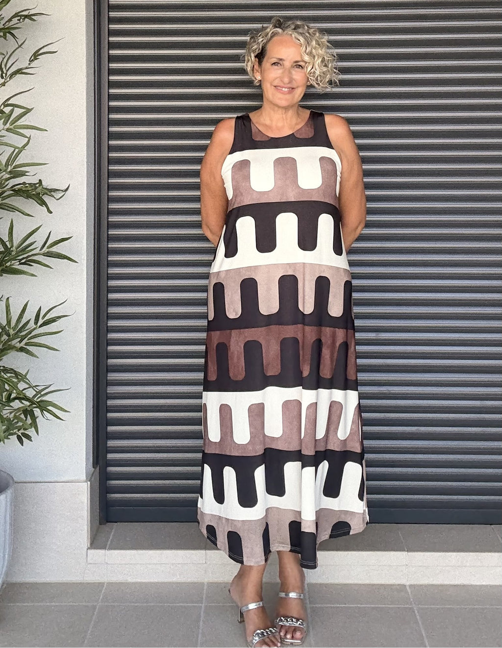Vestido Midi de Punto de Seda