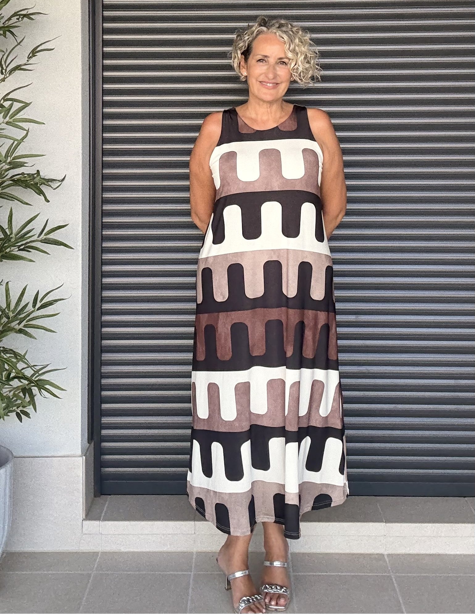 Vestido Midi de Punto de Seda