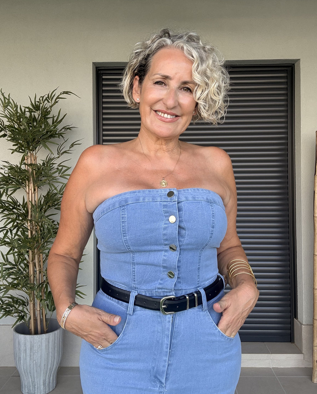 Vestido Denim Palabra de Honor