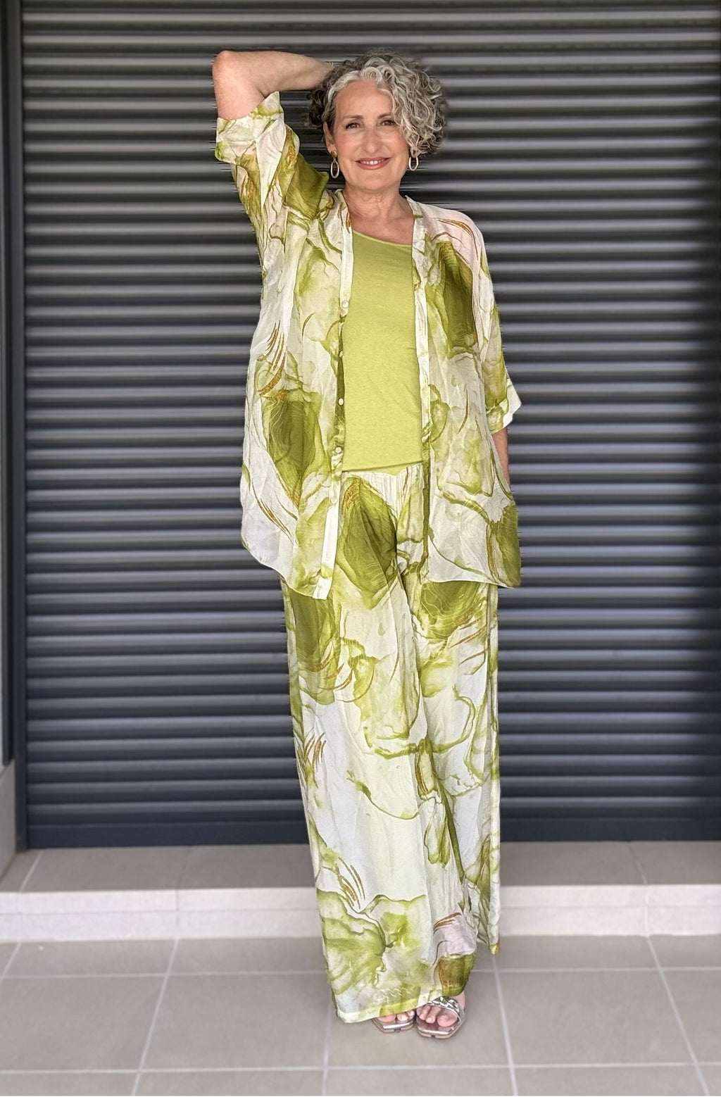 Set 3 Pezzi Verde Fantasia