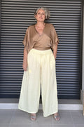 Pantalón Lino Amarillo