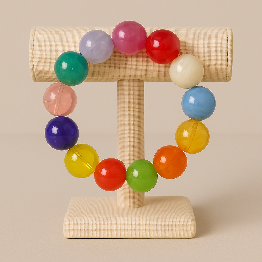 Pulsera de Bolas Multicolor