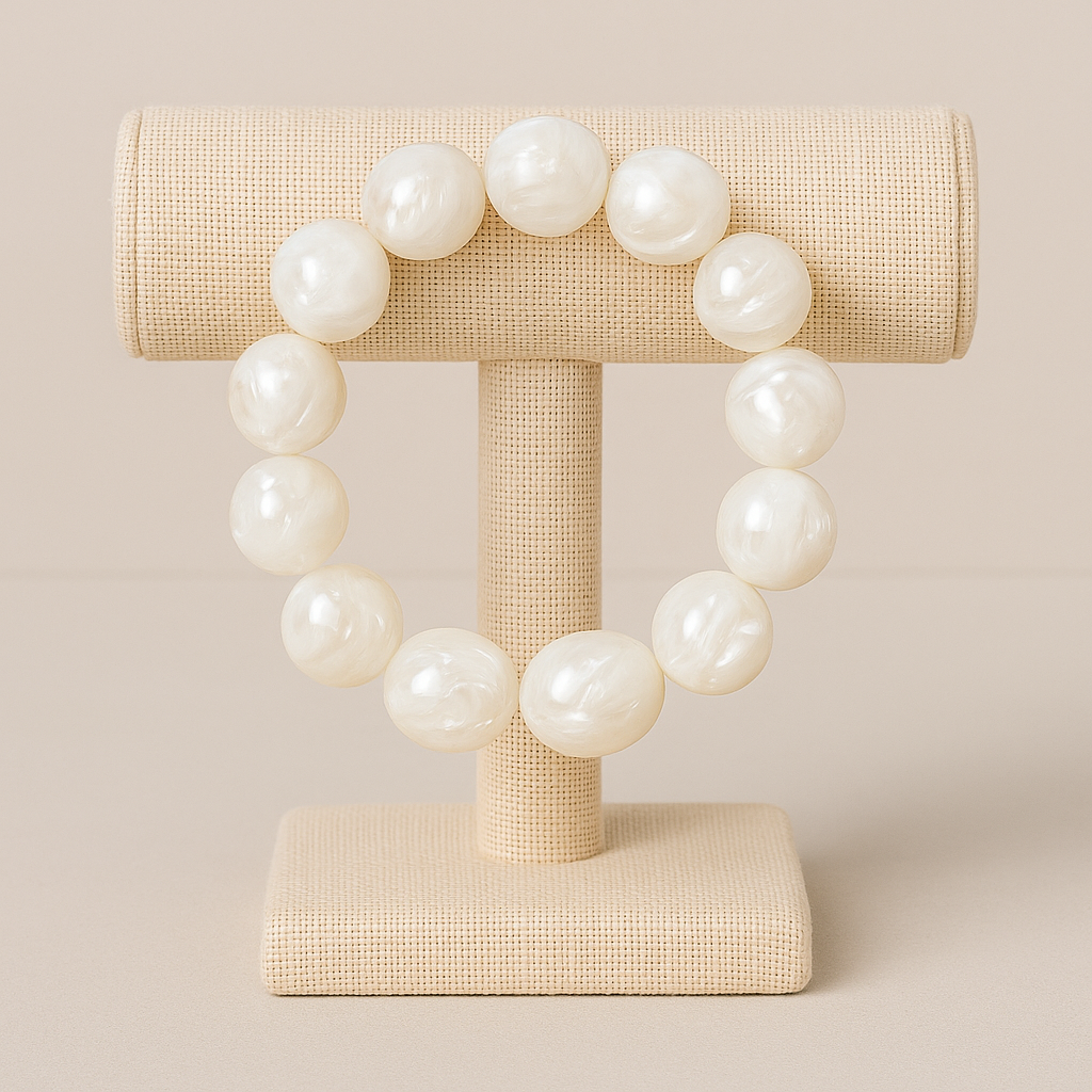 Pulsera de Bolas Nácar