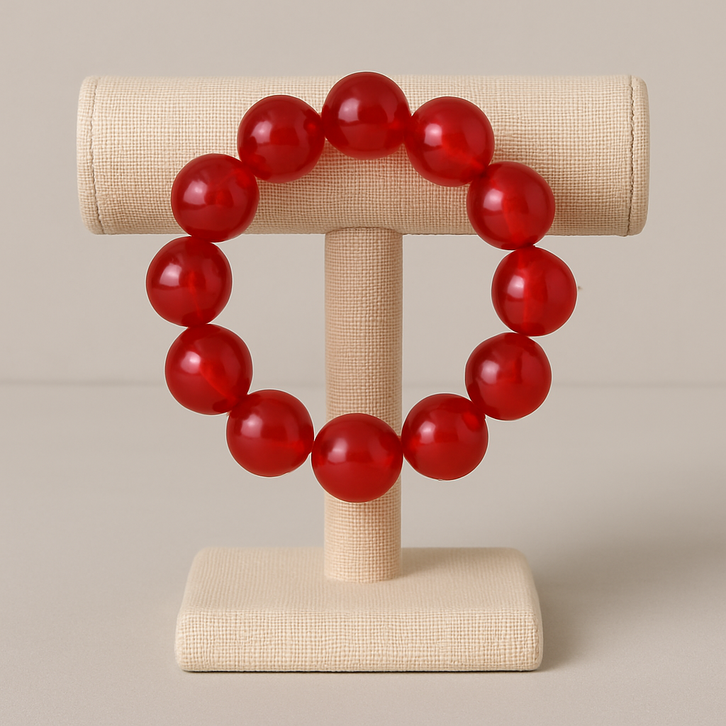 Pulsera de Bolas Rojas