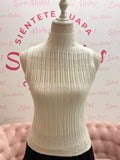Top Blanco Cuello Cisne