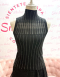 Top Negro Cuello Cisne - Siro Modas