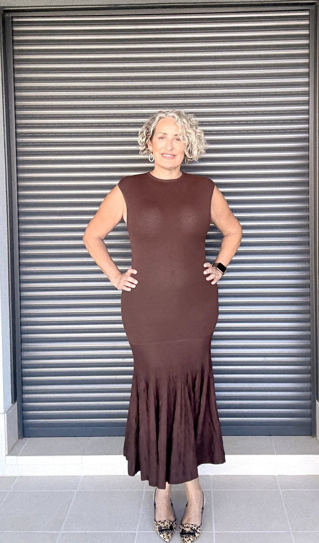 Vestido Sevilla Marrón Chocolate - Siro Modas