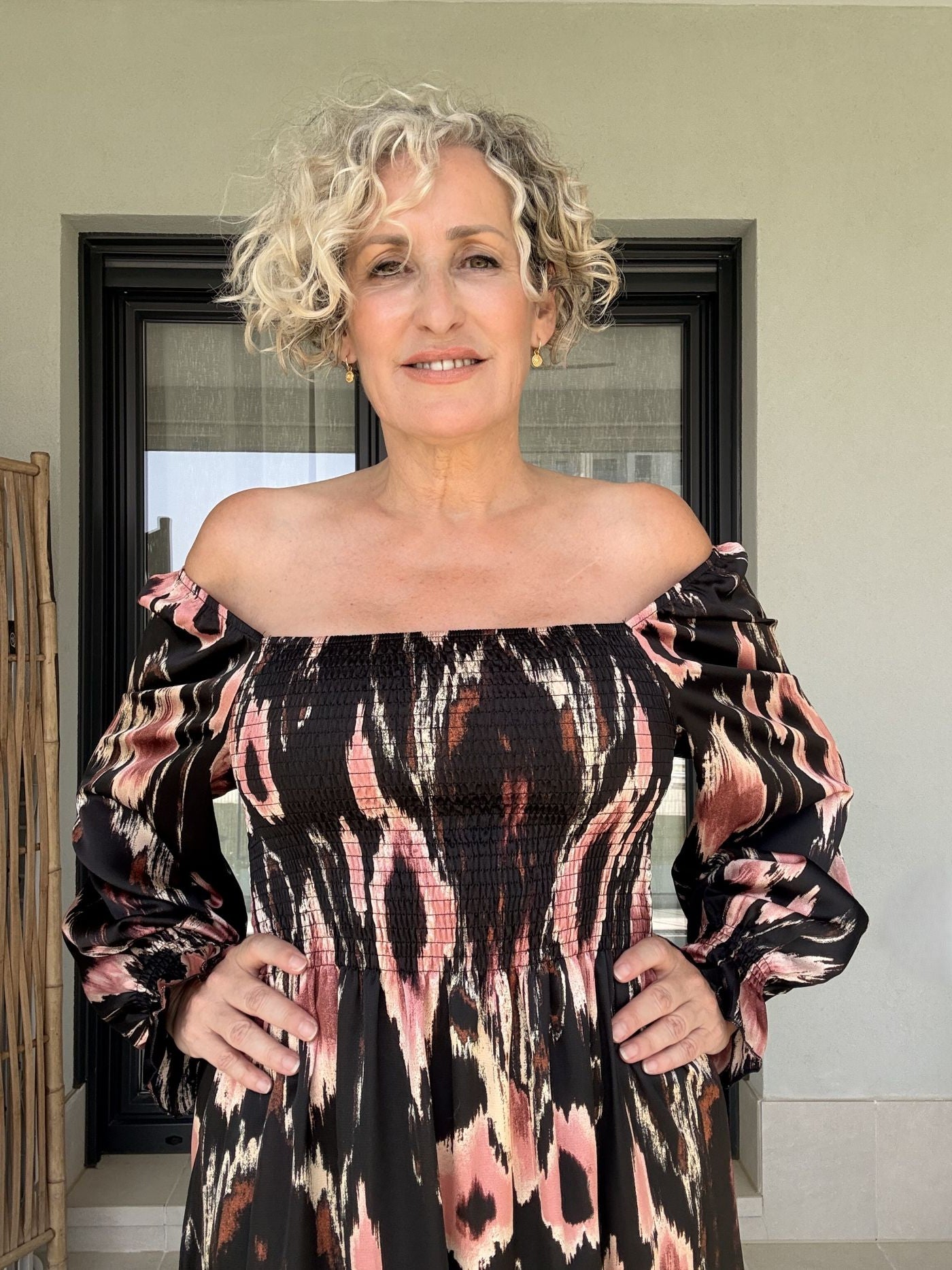 Robe Aura Manches Longues Imprimée