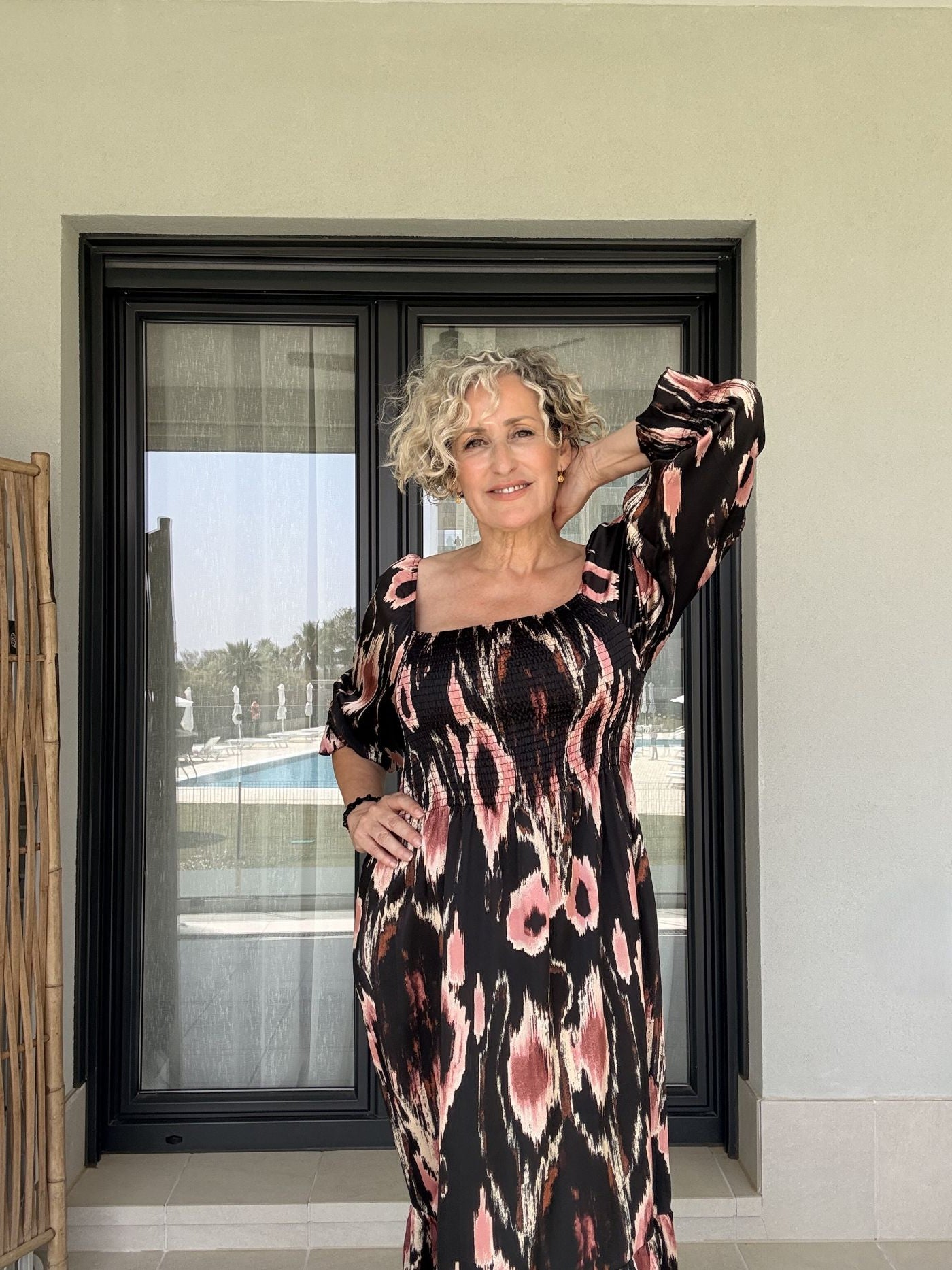 Robe Aura Manches Longues Imprimée