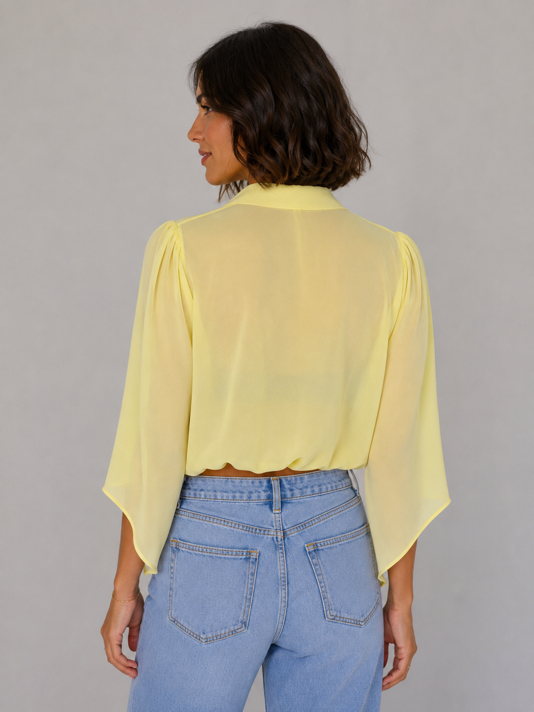 Blusa Amarilla Tul