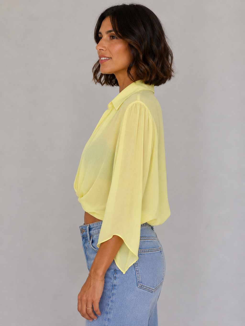 Blusa Amarilla Tul