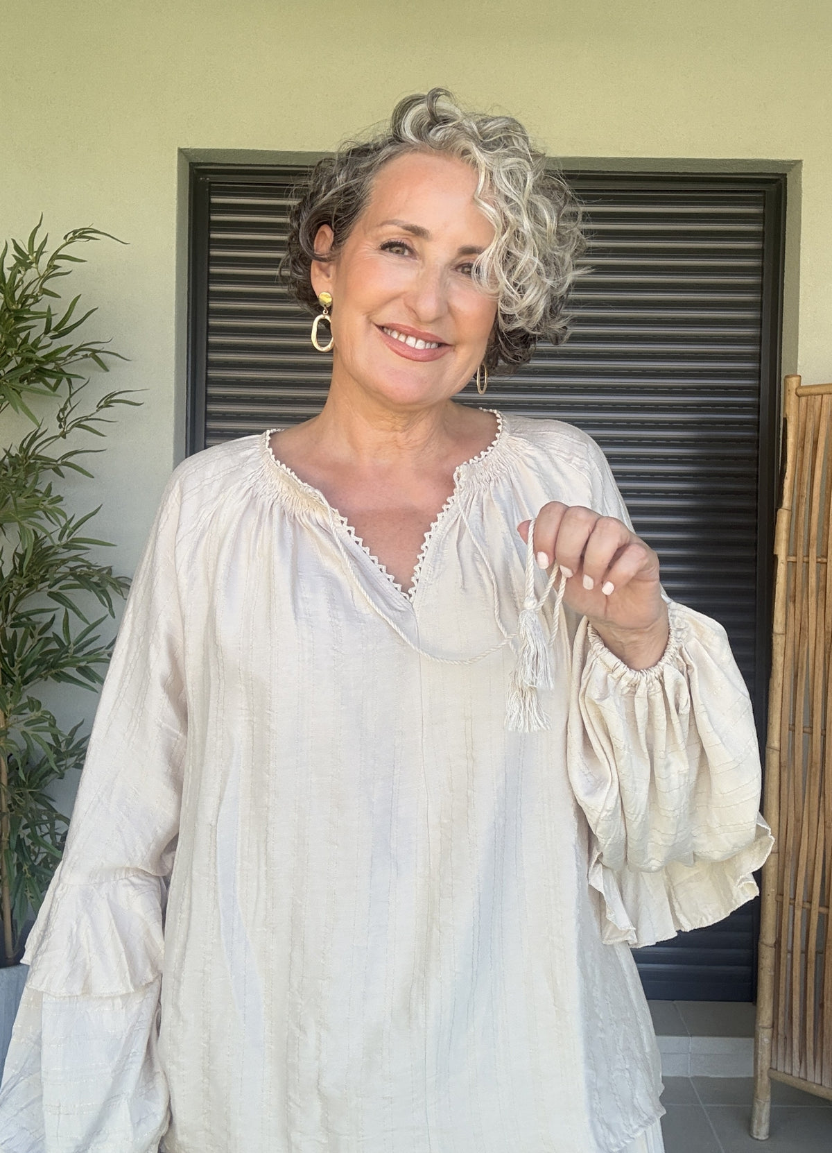 Blusa Boho Chic Beige