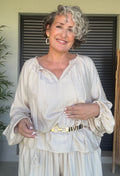 Blusa Boho Chic Beige