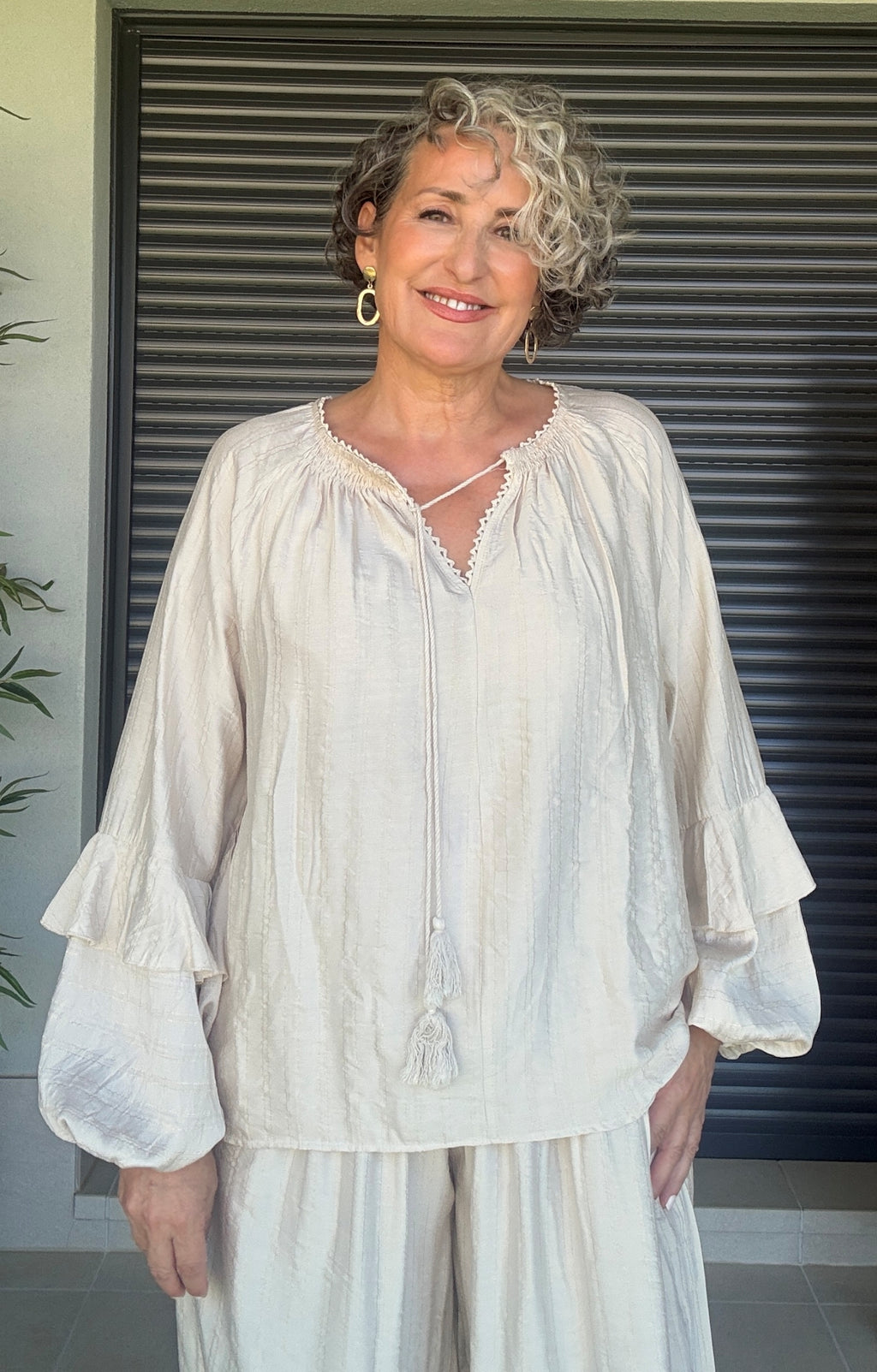 Blusa Boho Chic Beige