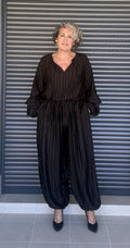 Pantalón Boho Chic Bombacho Negro