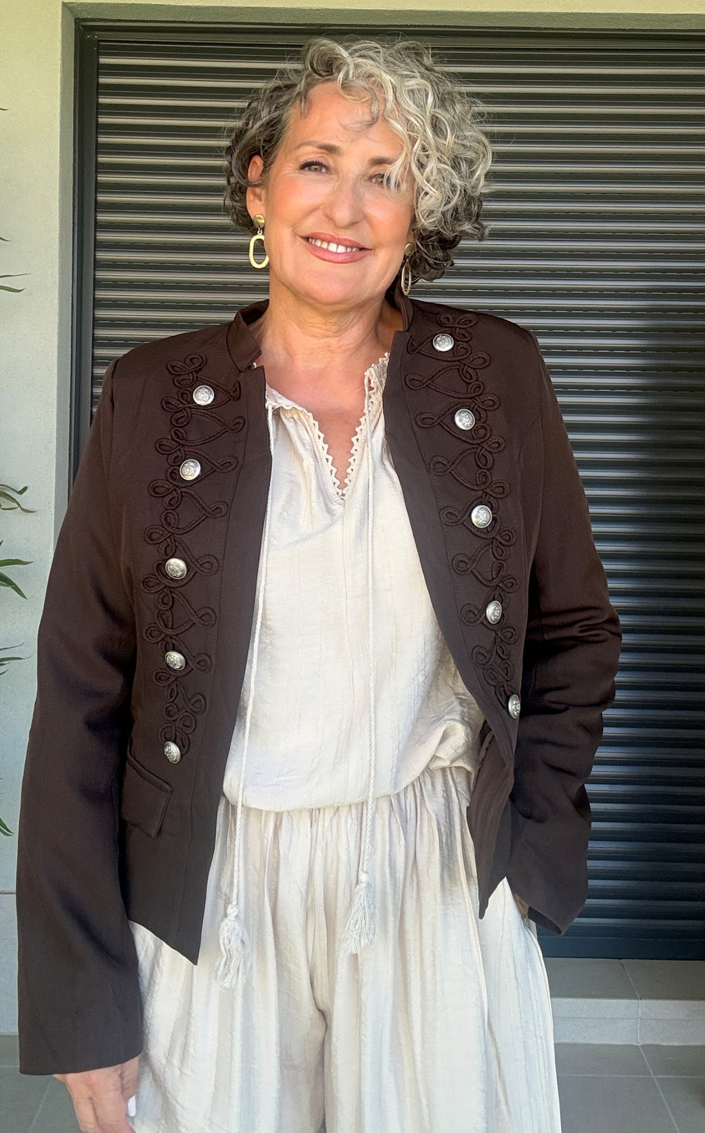 Chaqueta Napoleón Marrón