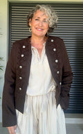 Chaqueta Napoleón Marrón