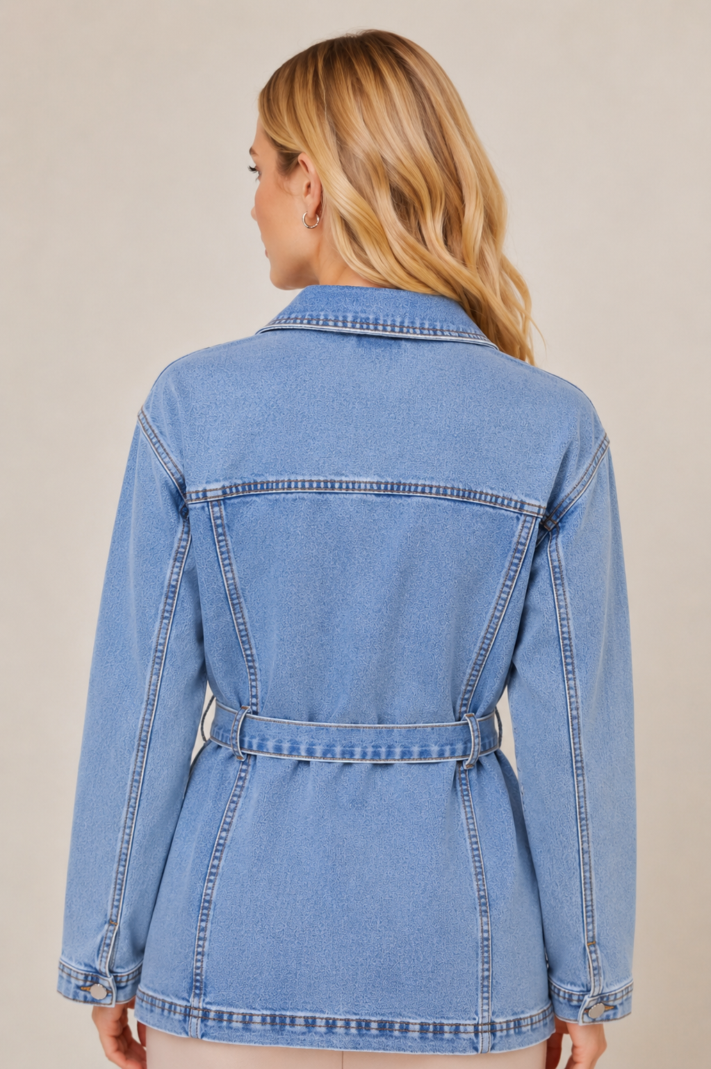 Chaqueta Vaquera con Cinturón
