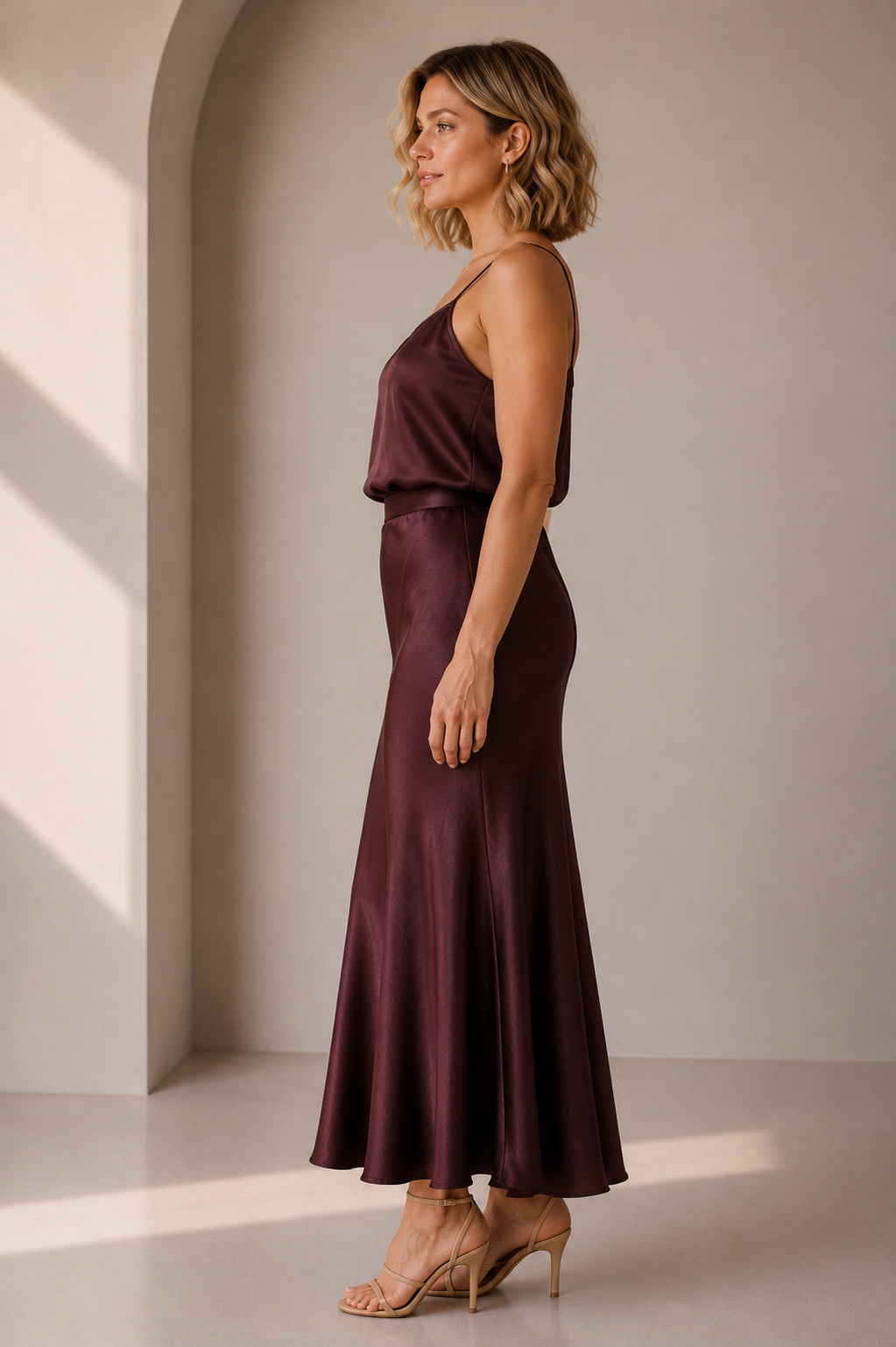 Conjunto Tres Piezas Satinado