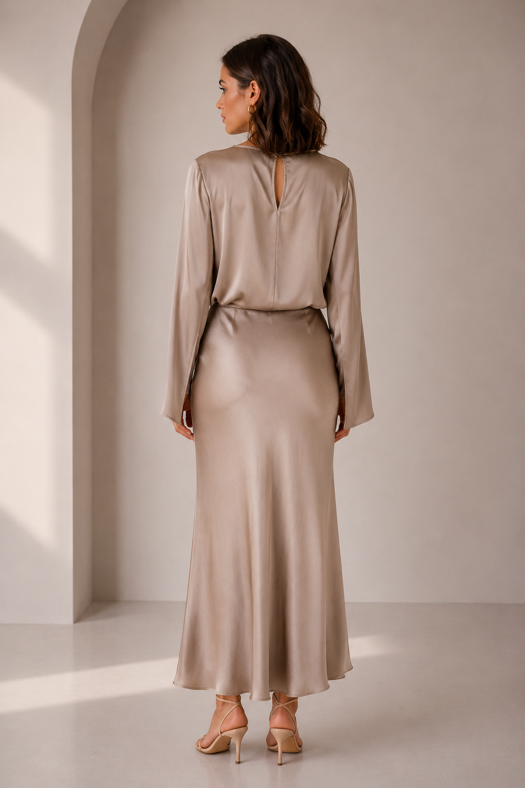 Conjunto Tres Piezas Satinado