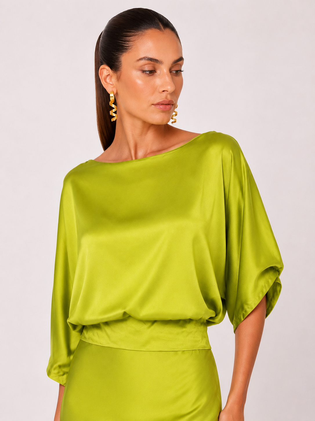 Conjunto Satinado Verde