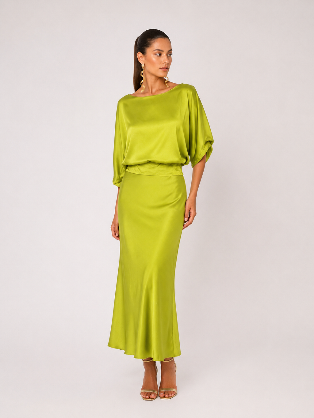 Conjunto Satinado Verde