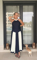Conjunto Dos Piezas Marino y Blanco Lia