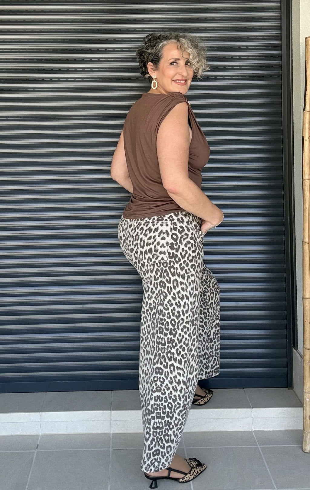 Pantalón Denim Globo Animal Print