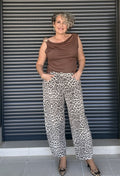 Pantalón Denim Globo Animal Print