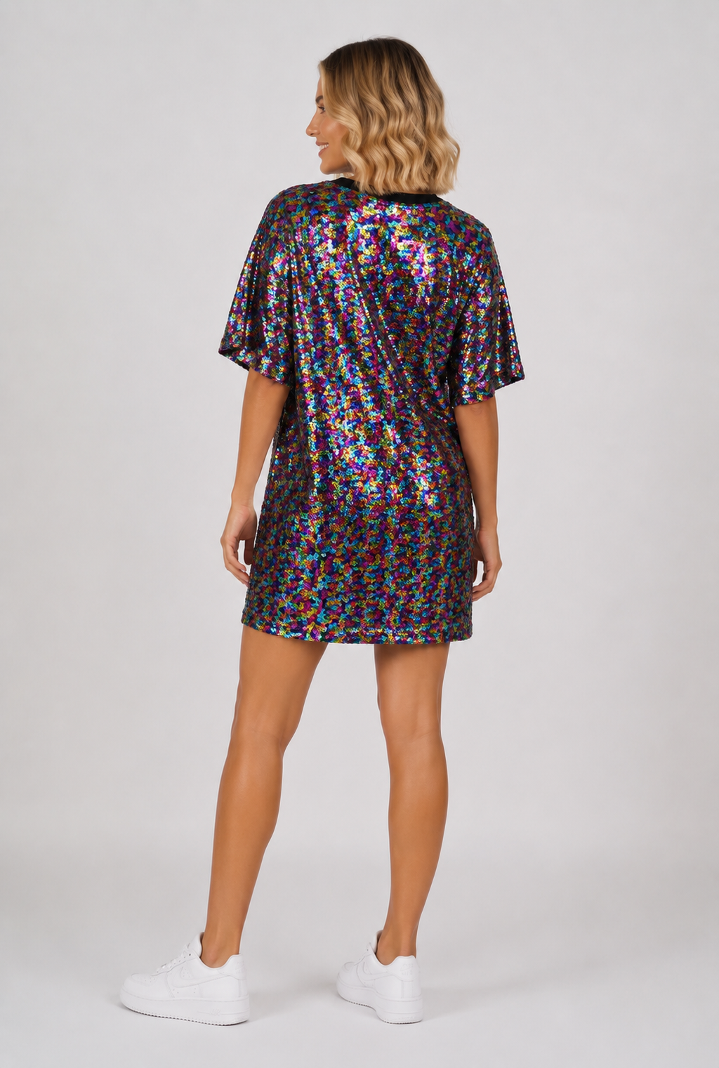 Vestido de Lentejuelas Arcoíris