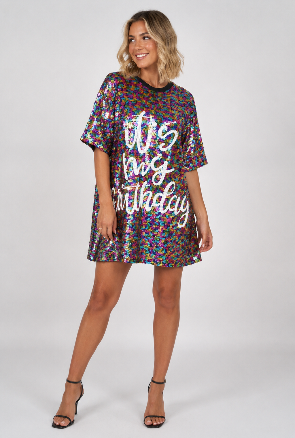 Vestido de Lentejuelas Arcoíris