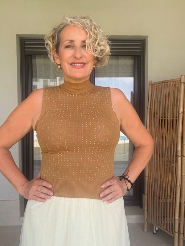 Top leticia Marrón - Imagen 3