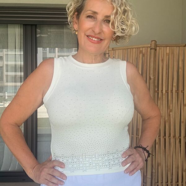Top Stella blanco