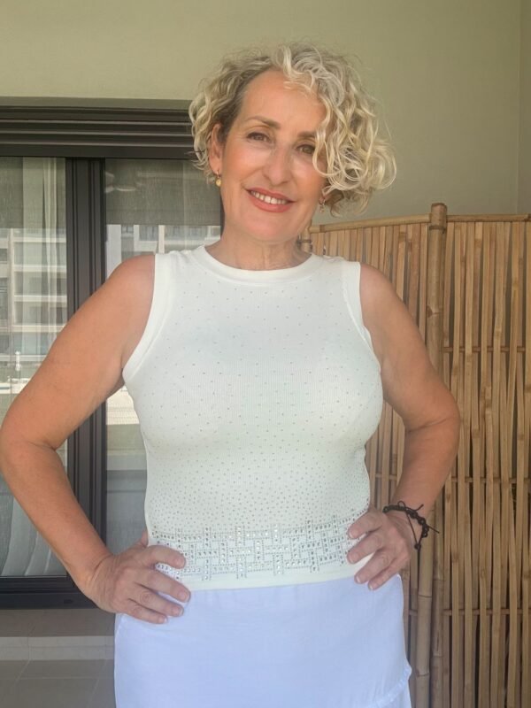 Top Stella blanco