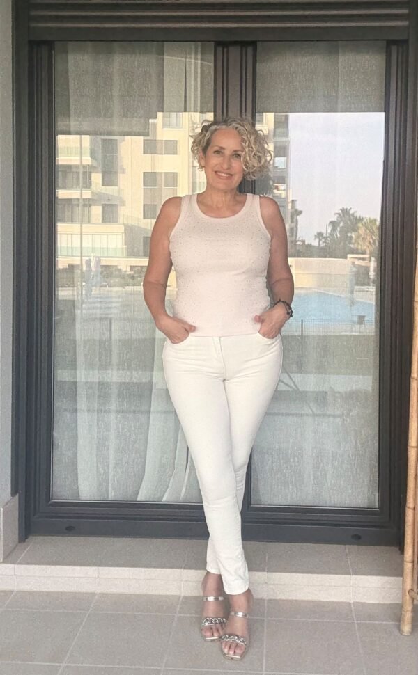 Jeans Pitillo Beige