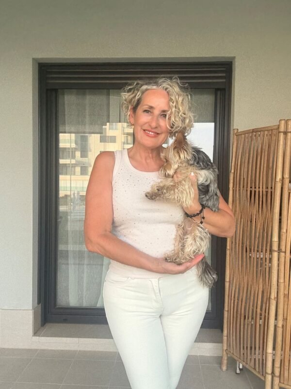 Jeans Pitillo Beige - Imagen 3