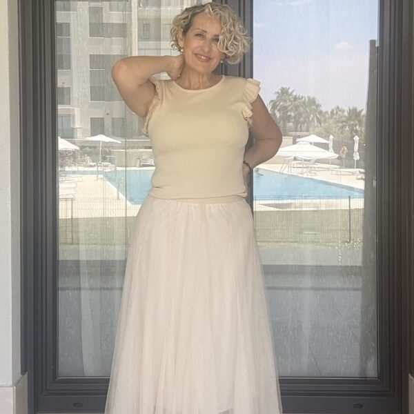 Falda Beige Tul Falda Beige Tul