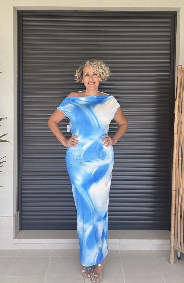 Vestido Flúor Azul