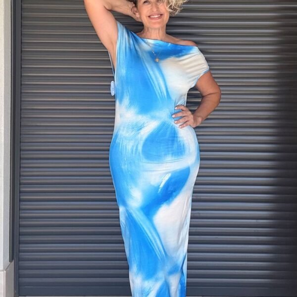 Vestido Flúor Azul