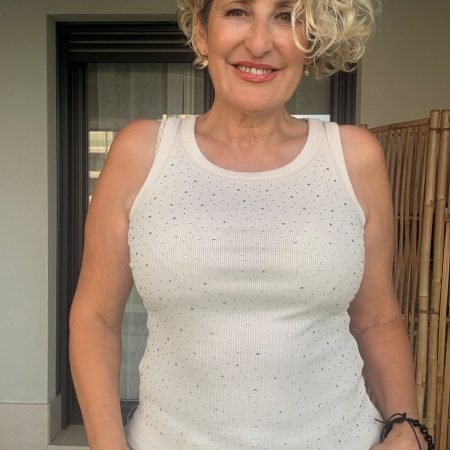 Top Estrellas beige