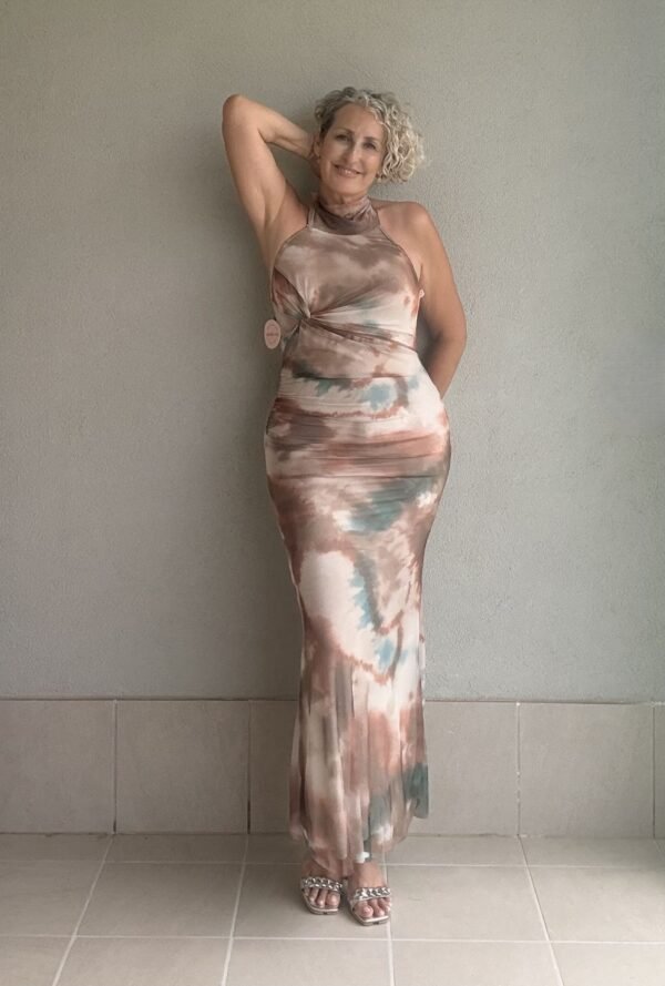 Vestido Tul Beige